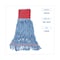Boardwalk Large Looped-End Wet Mop, Blue, Cotton/Rayon/Polyester, PK12 BWK1800LBDZ - alternate 3